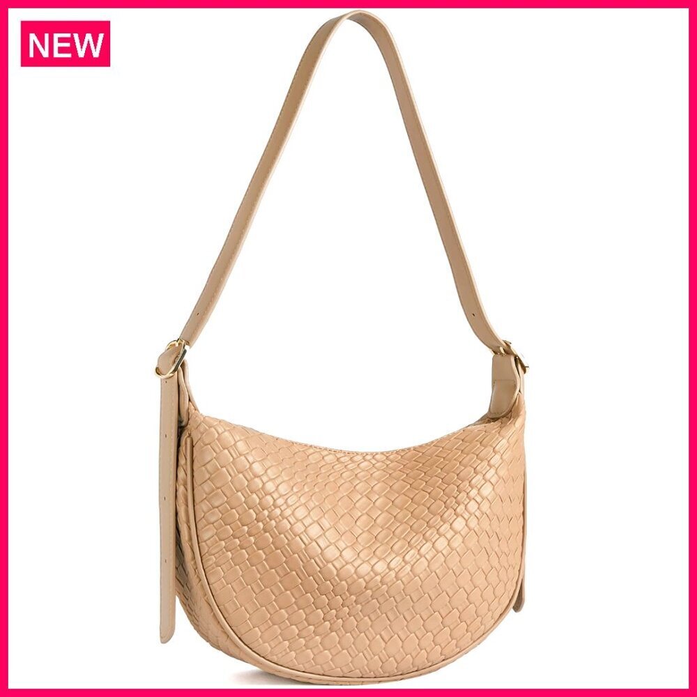 Vegan Leather Crossbody Bag Adjustable Strap Shoulder Hobo Purse